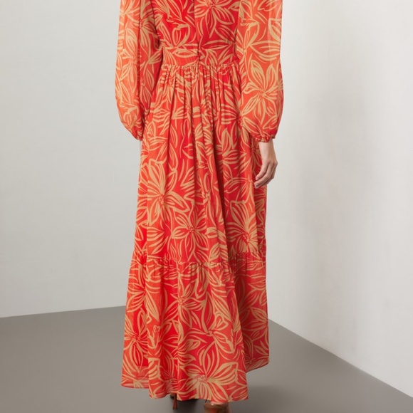 TOCCIN x RTR V-Neck Printed Maxi Dress, 8 - Picture 3 of 11